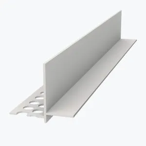 Profilé de transition décaissé à enduire pour jonction faux plafond plaque de plâtre et démontable TEMPOLISTEL® B101