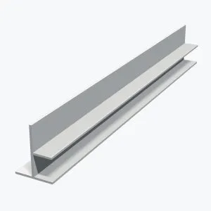 Profilé de transition pour jonction faux plafond plaque de plâtre et démontable TEMPOLISTEL® B104