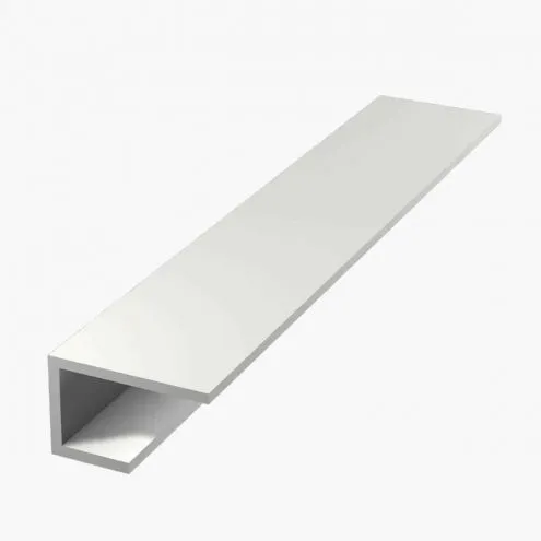 Profilé décoratif, Profilé U plaque de plâtre - Profil d’arrêt tête de cloison. - Profilé d’arrêt ba 13.