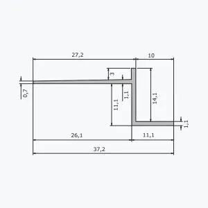 TEMPOLISTEL® A102 Profilé joint creux – Image 2