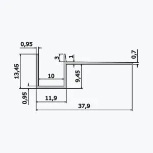 TEMPOLISTEL® A108 Profilé joint creux – Image 2