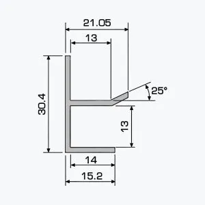 TEMPOLISTEL® A115 Profilé U plaque de plâtre – Image 2
