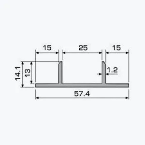 TEMPOLISTEL® A121 Profilé couvre joint – Image 2