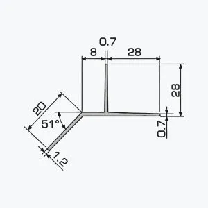 TEMPOLISTEL® A127 Profilé bas de cloison – Image 2