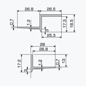 TEMPOLISTEL® A128 Joint de dilatation pour faux-plafond – Image 2