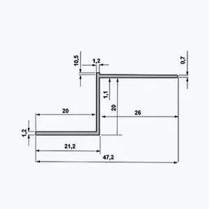 TEMPOLISTEL® A129 Profilé joint creux – Image 2