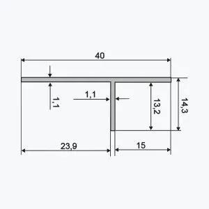 TEMPOLISTEL® A134 Profilé T – Image 2