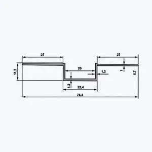 TEMPOLISTEL® A136 Profilé joint creux – Image 2