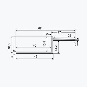 TEMPOLISTEL® B112 Profilé joint creux – Image 2