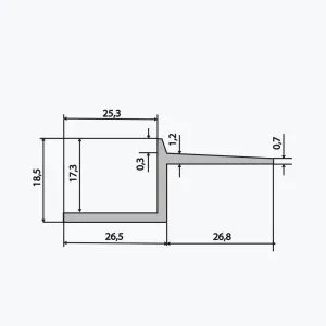 TEMPOLISTEL® B114 Profilé joint creux – Image 2